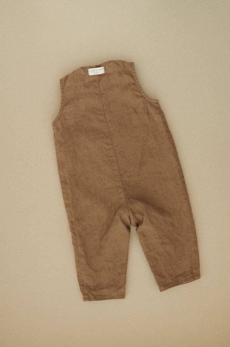 Rob Linen Baby Jumpsuit by LinenFox, 100% Linen