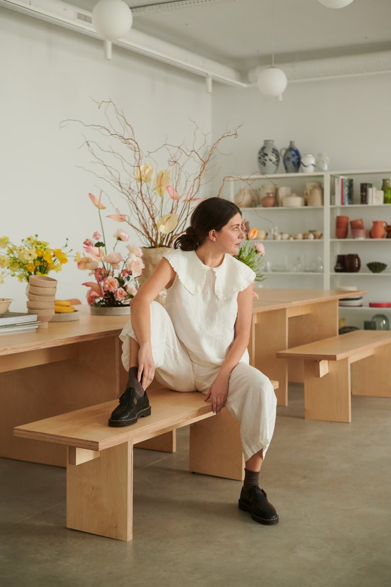 Martha Linen Blouse by LinenFox, 100% Linen