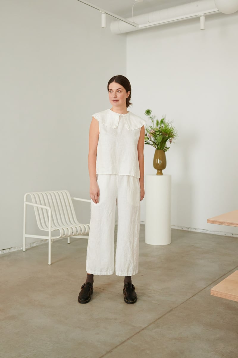 Martha Linen Blouse by LinenFox, 100% Linen