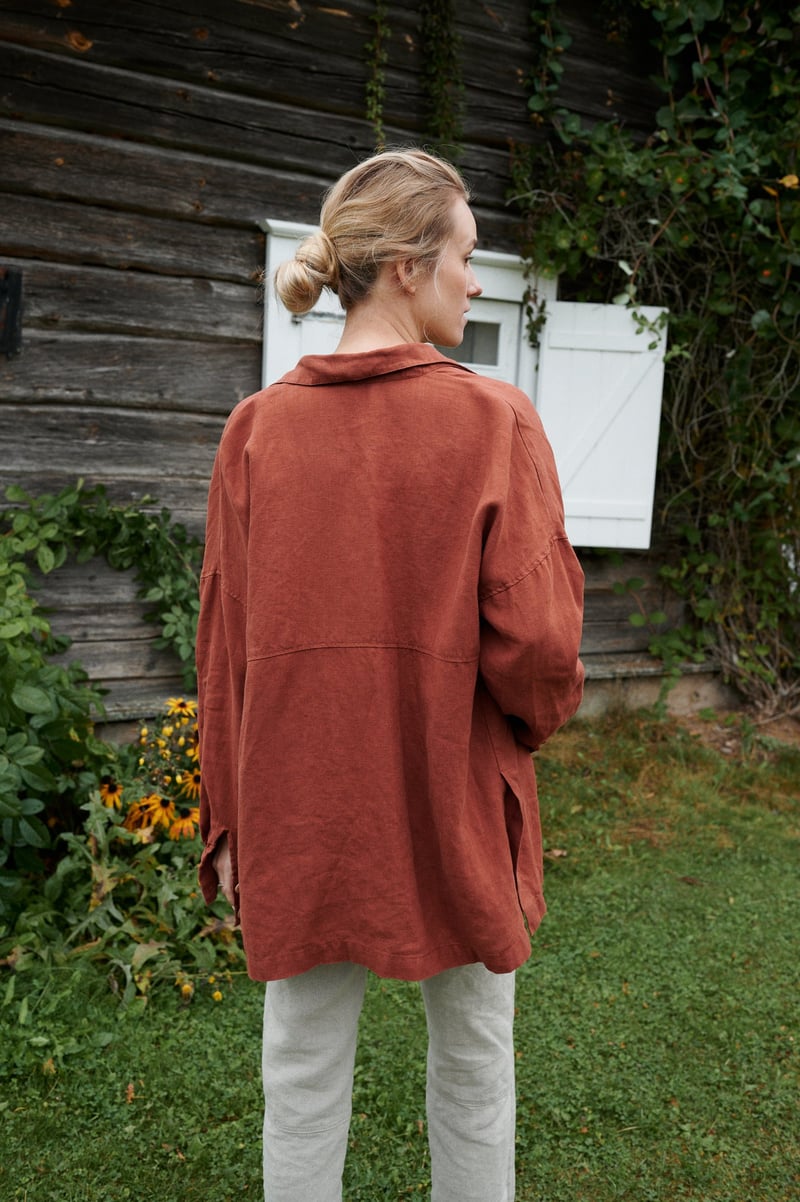 Vika Linen Shirt by LinenFox, 100% Linen