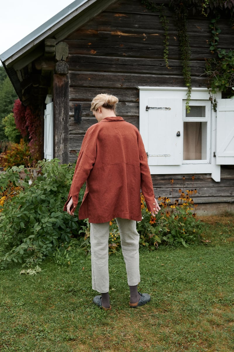 Vika Linen Shirt by LinenFox, 100% Linen