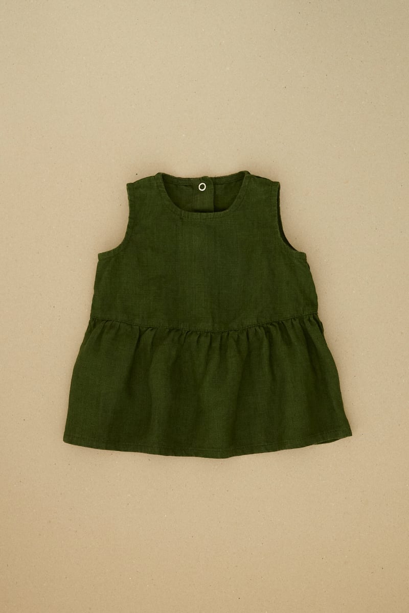 Airi Linen Baby Dress by LinenFox, 100% Linen