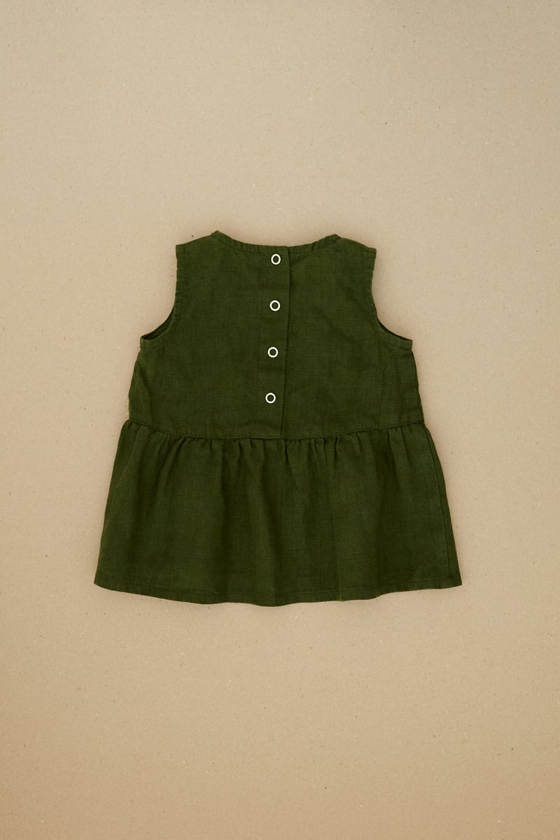 Airi Linen Baby Dress by LinenFox, 100% Linen