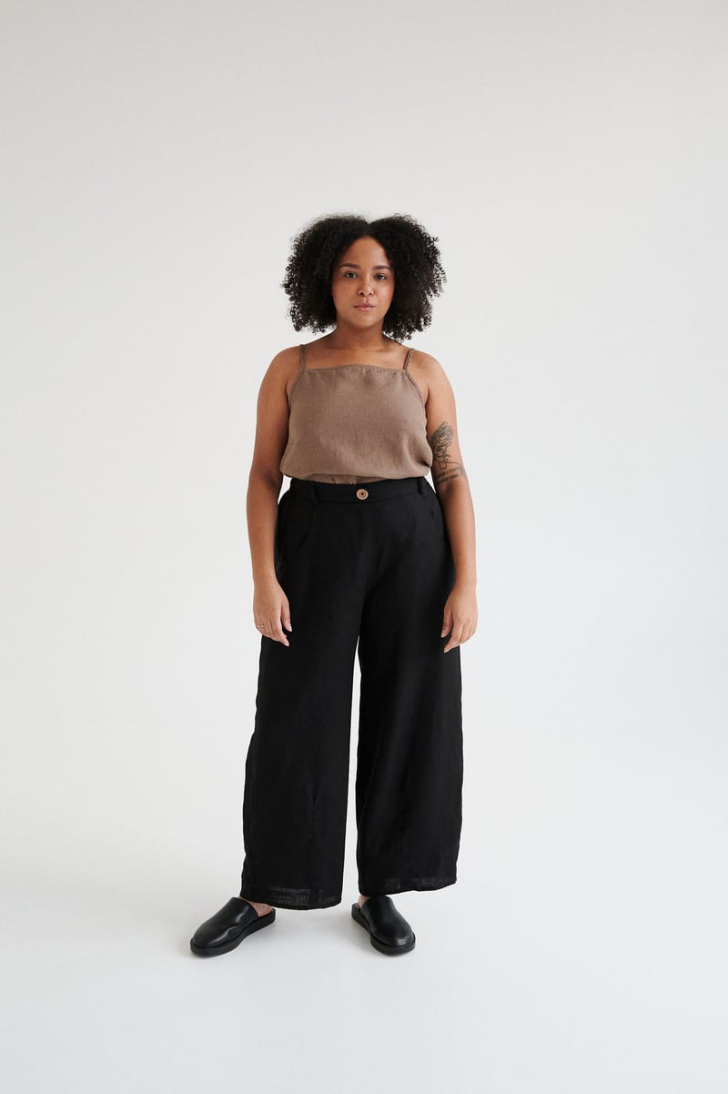 Frankie Linen Trousers by LinenFox, 100% Linen