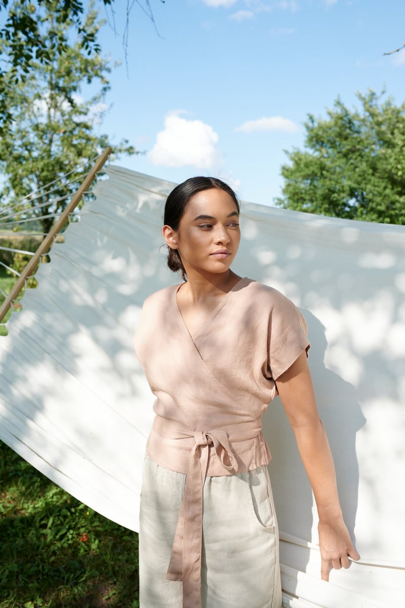 Bonni Linen Top by LinenFox, 100% Linen