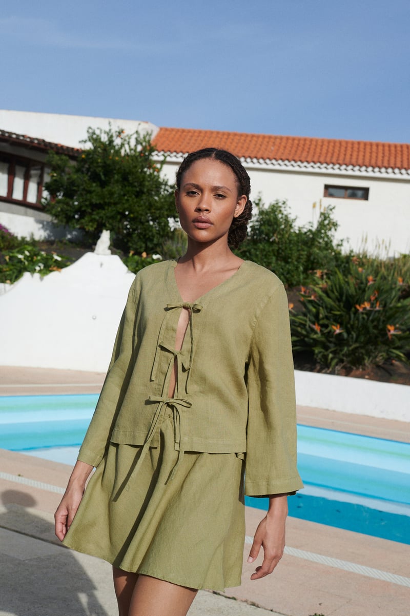 Edith Linen Skirt by LinenFox, 100% Linen