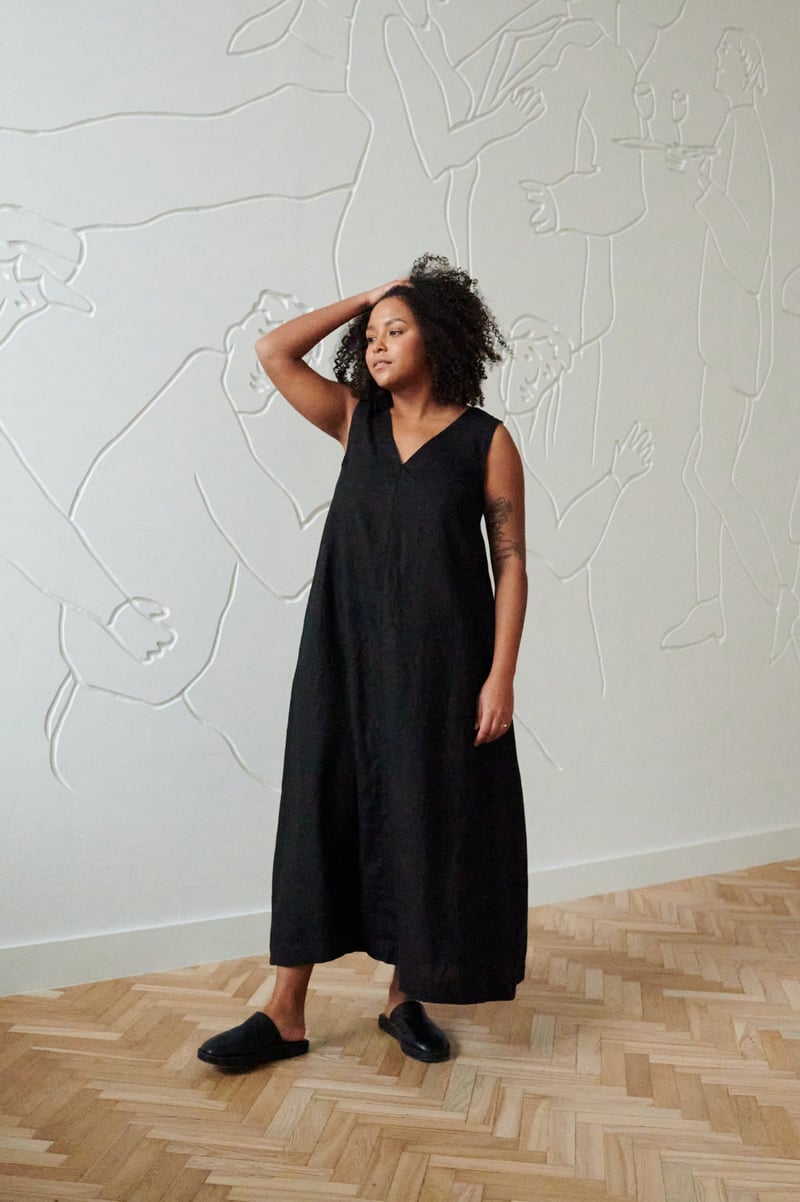 Rue Linen Dress by LinenFox, 100% Linen