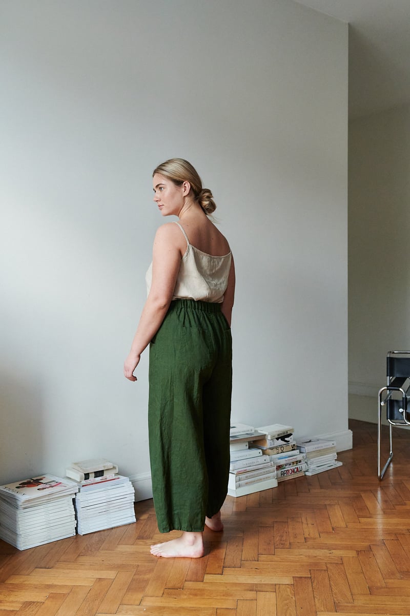 Frankie Linen Trousers by LinenFox, 100% Linen