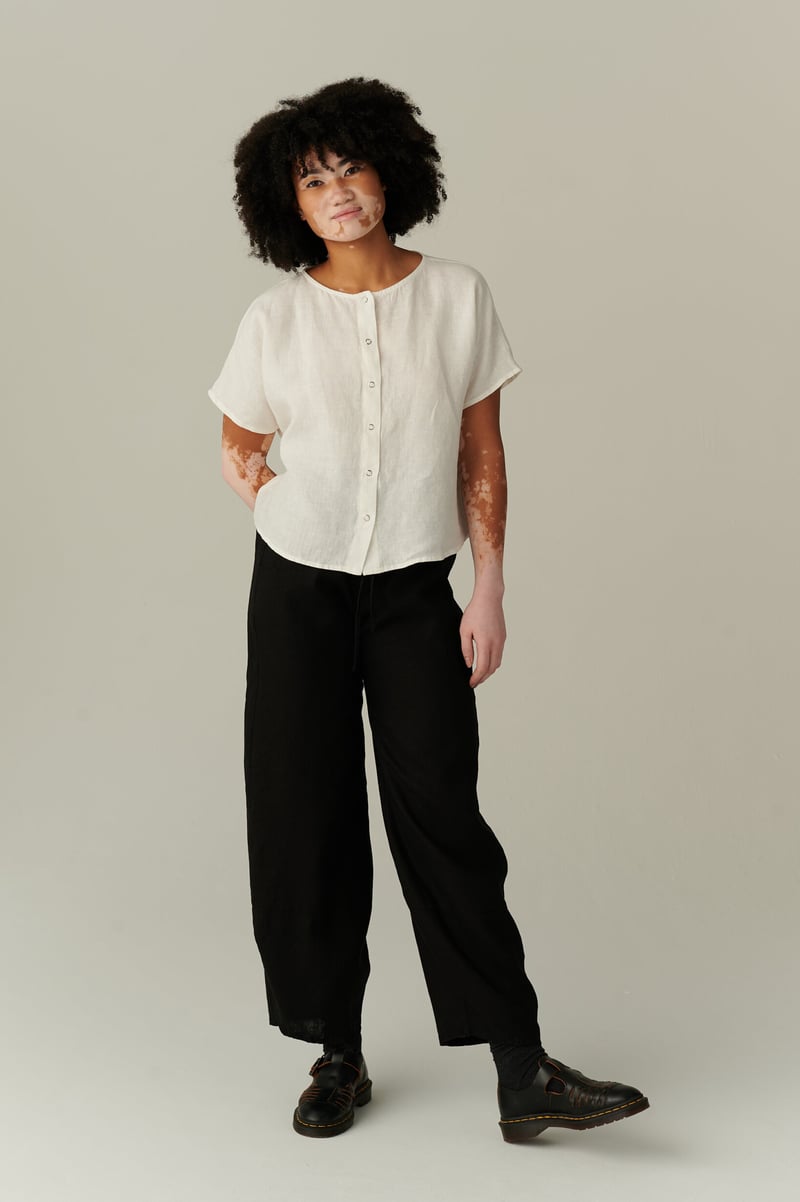 Esme Linen Top by LinenFox, 100% Linen