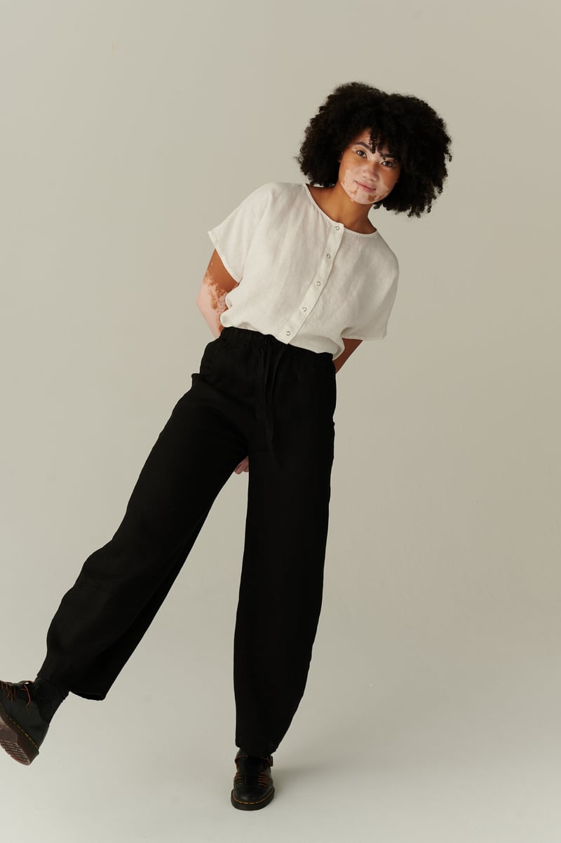 Esme Linen Top by LinenFox, 100% Linen