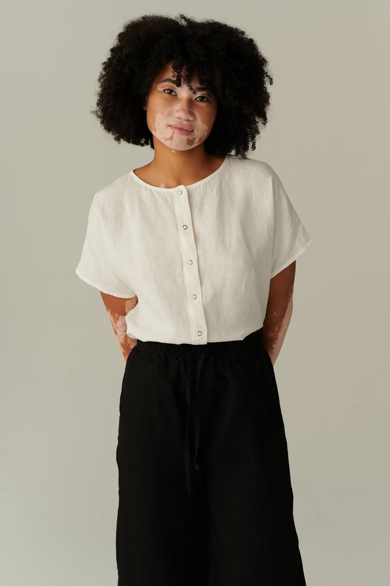 Esme Linen Top by LinenFox, 100% Linen