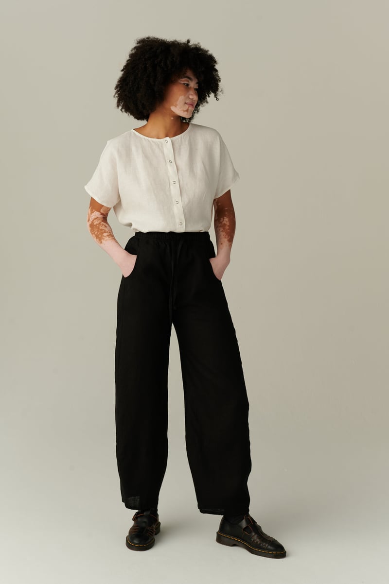 Esme Linen Top by LinenFox, 100% Linen