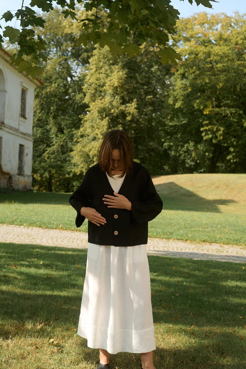 Ariel Linen Skirt by LinenFox, 100% Linen