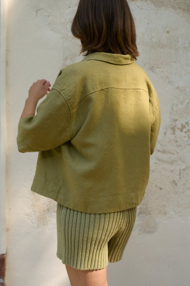 Jamie Heavy Linen Shirt by LinenFox, 100% Linen