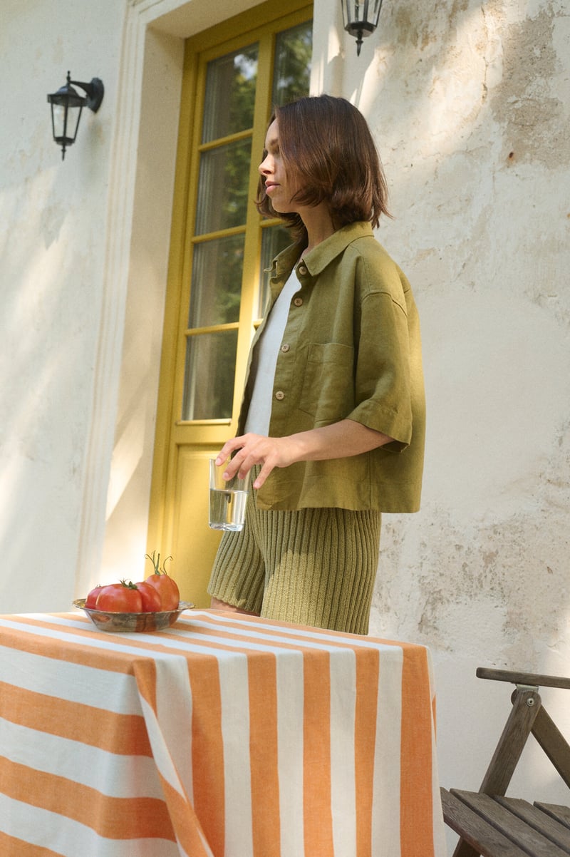 Jamie Heavy Linen Shirt by LinenFox, 100% Linen