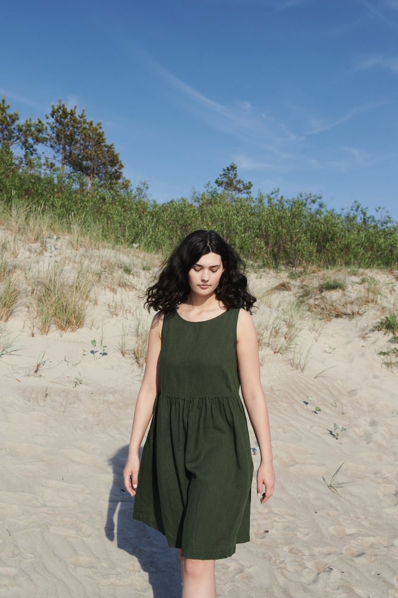 Dana Linen Dress by LinenFox, 100% Linen