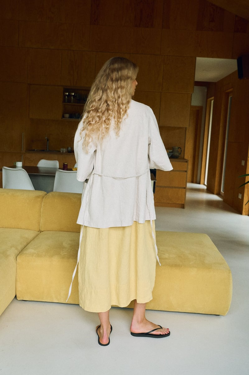 Cotton Blend Overshirt – Pippa by LinenFox, 53% Cotton, 47% Linen