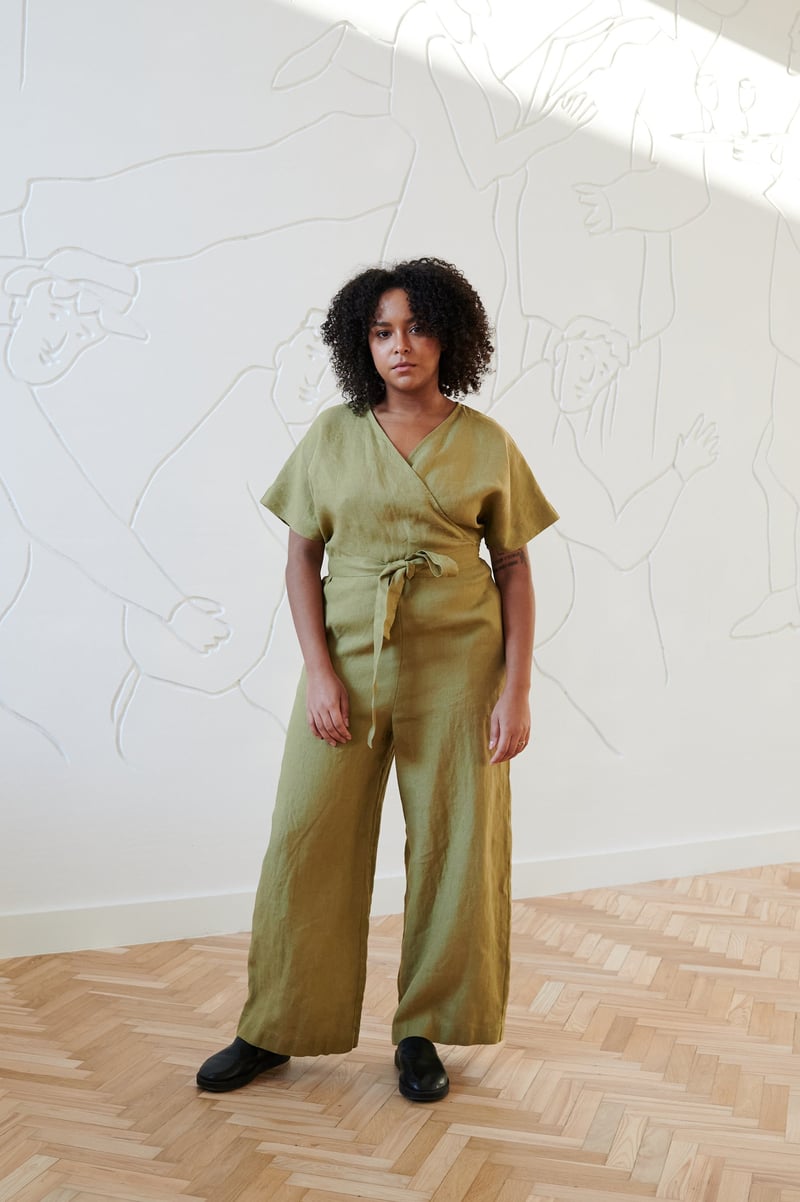 Aimee Linen Jumpsuit by LinenFox, 100% Linen