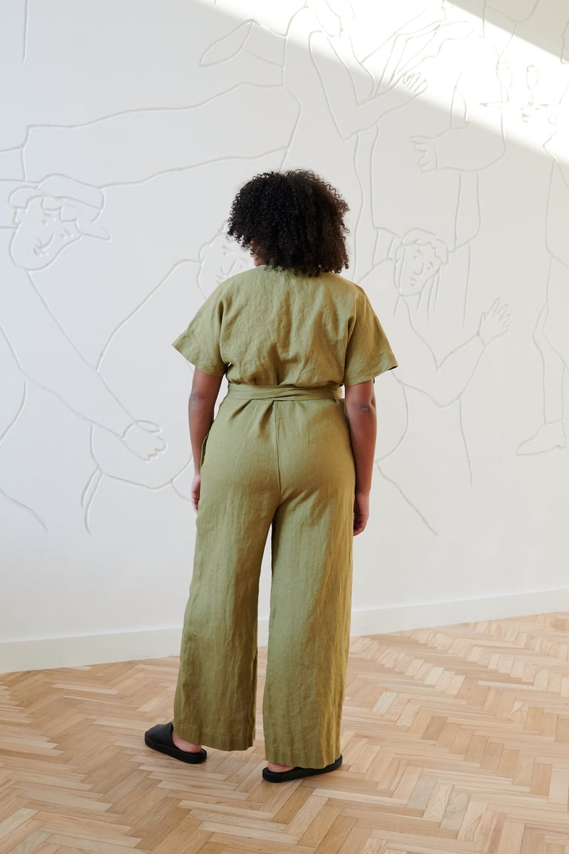 Aimee Linen Jumpsuit by LinenFox, 100% Linen
