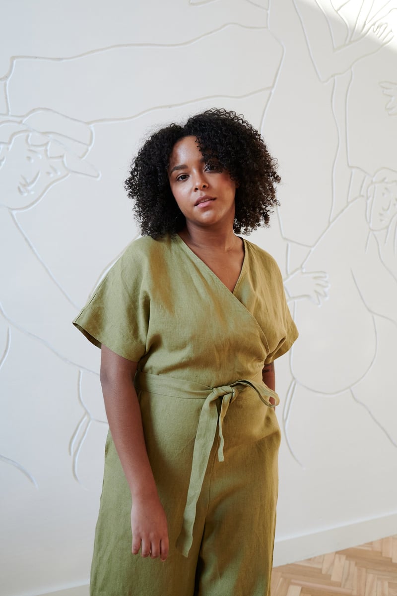 Aimee Linen Jumpsuit by LinenFox, 100% Linen