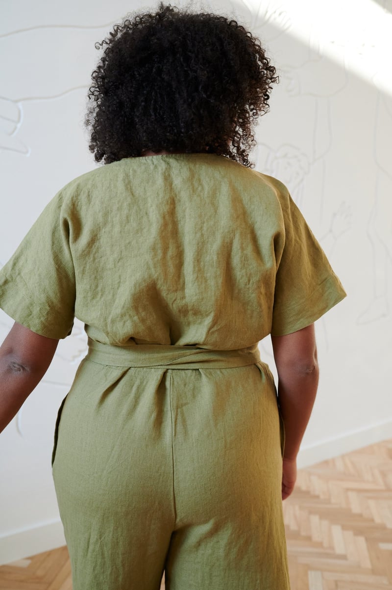 Aimee Linen Jumpsuit by LinenFox, 100% Linen