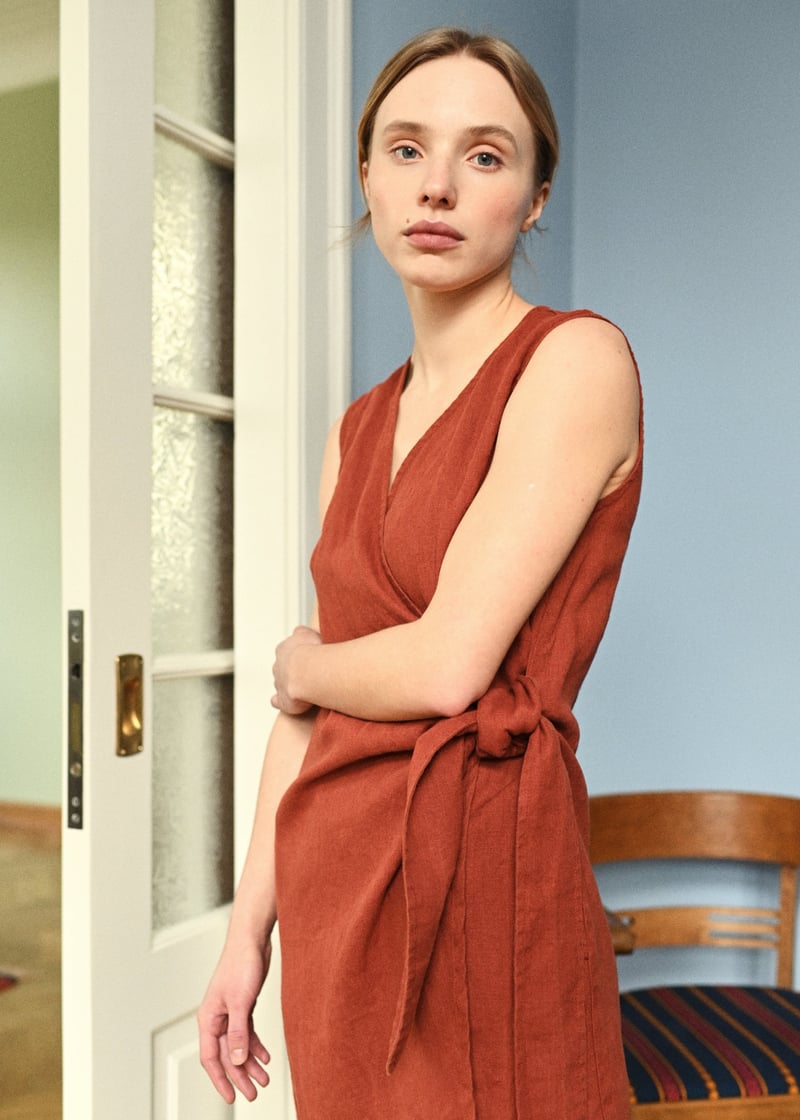 Zoe Linen Dress by LinenFox, 100% Linen