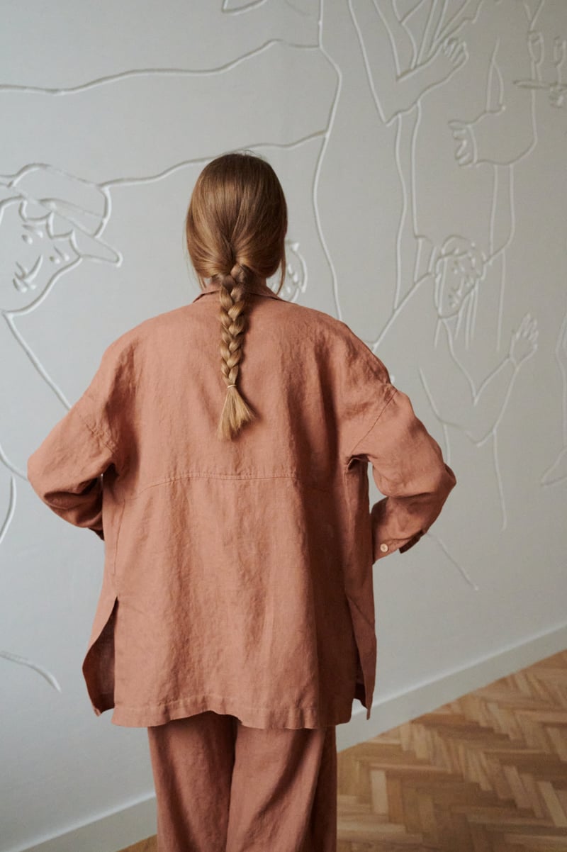 Vika Linen Shirt by LinenFox, 100% Linen