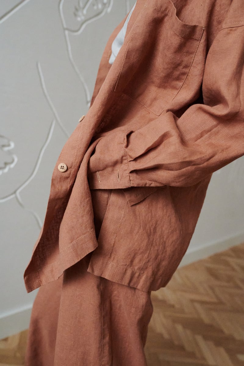 Vika Linen Shirt by LinenFox, 100% Linen