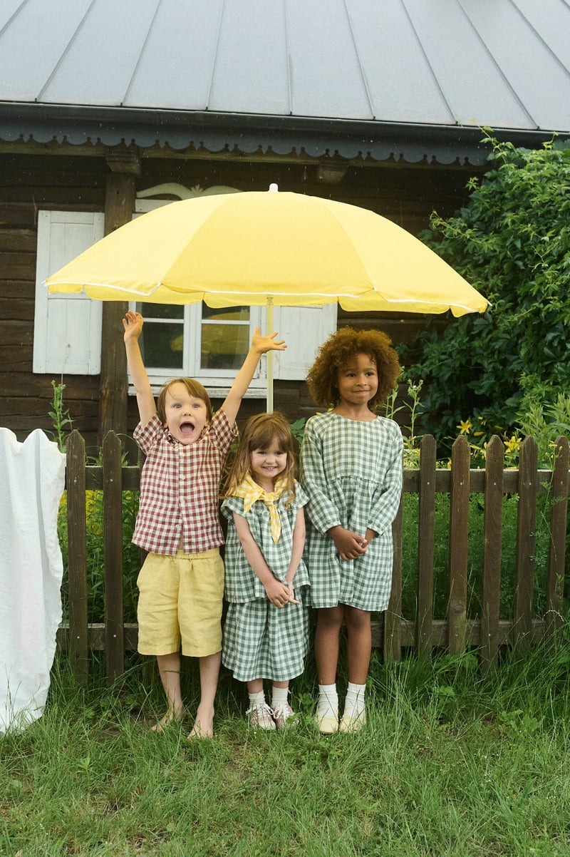 Short-Sleeved Linen Shirt by LinenFox, 100% Linen