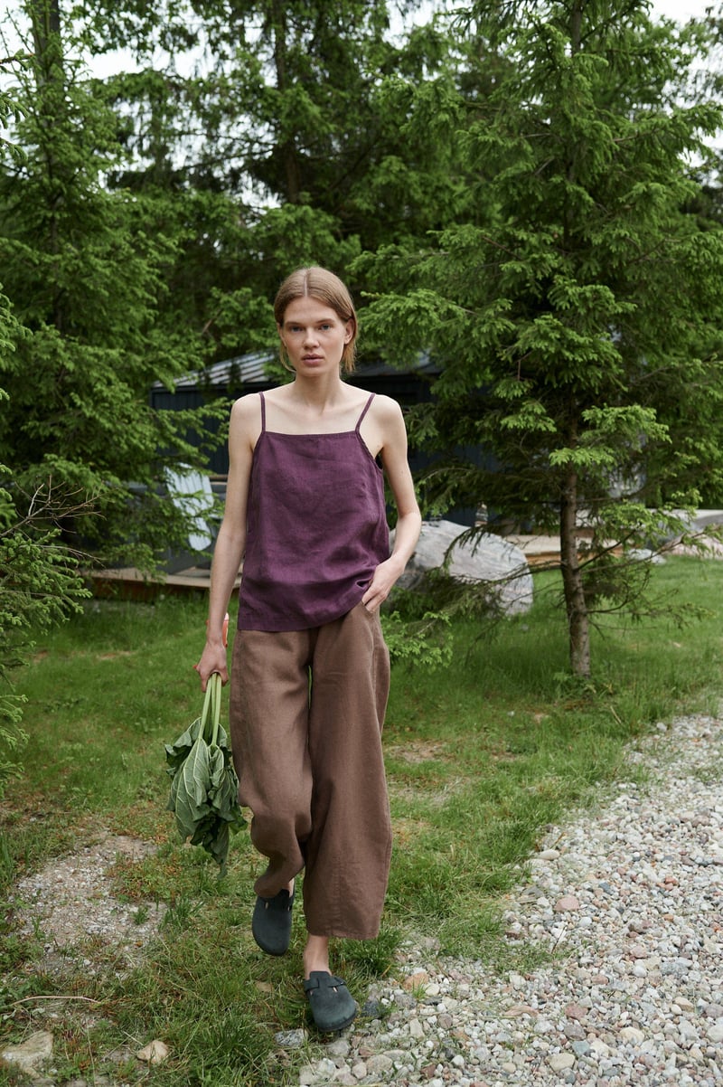 Stella Linen Top by LinenFox, 100% Linen