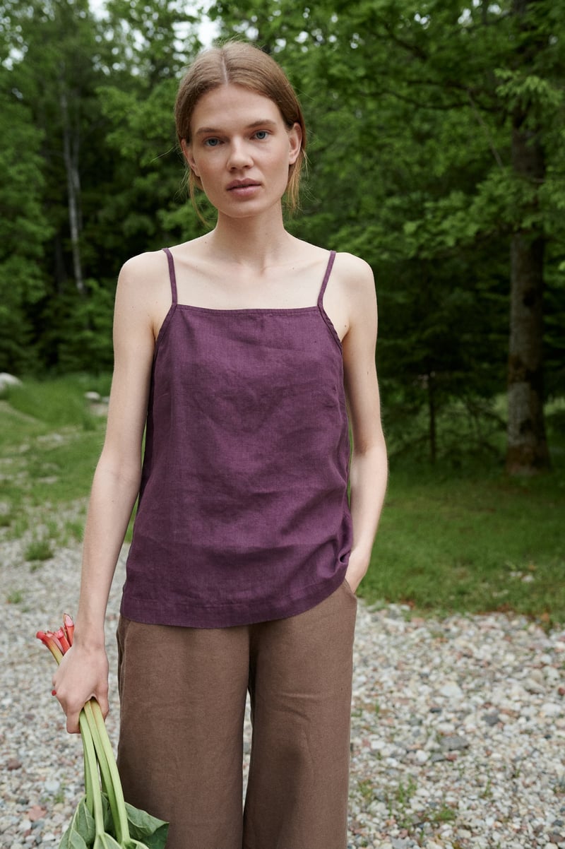 Stella Linen Top by LinenFox, 100% Linen