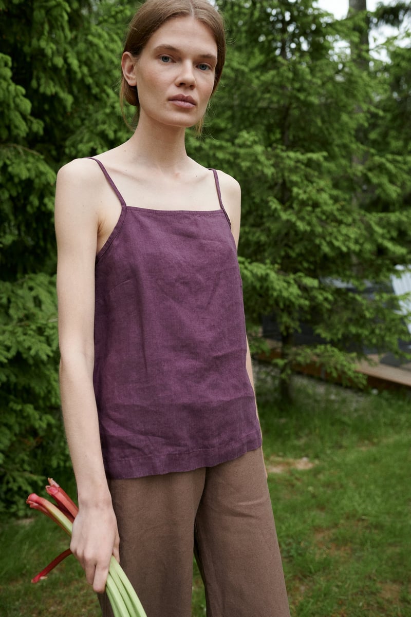 Stella Linen Top by LinenFox, 100% Linen