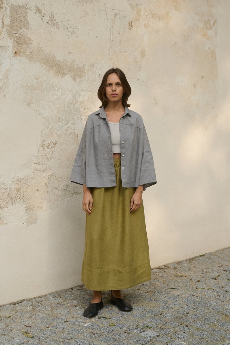 Halli Linen Shirt by LinenFox, 100% Linen