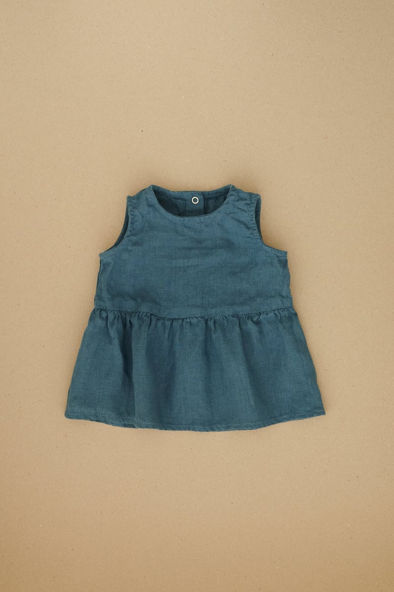 Airi Linen Baby Dress by LinenFox, 100% Linen