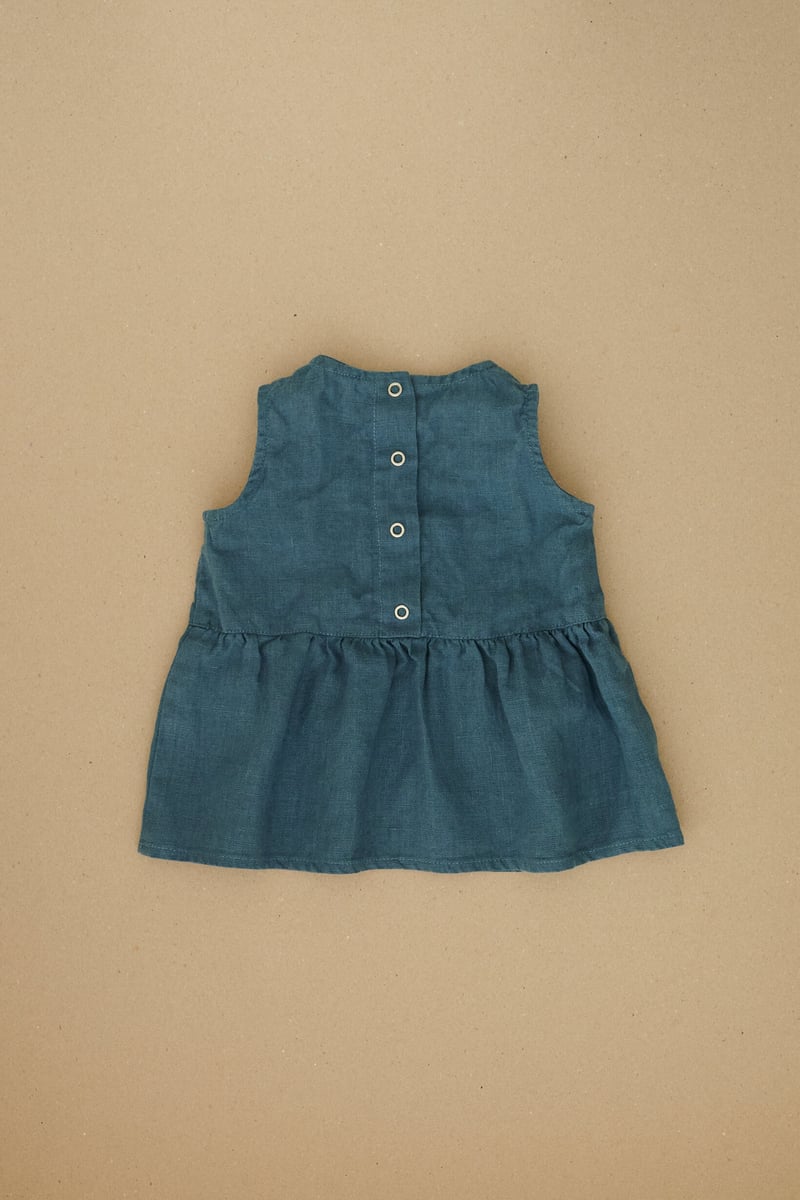 Airi Linen Baby Dress by LinenFox, 100% Linen