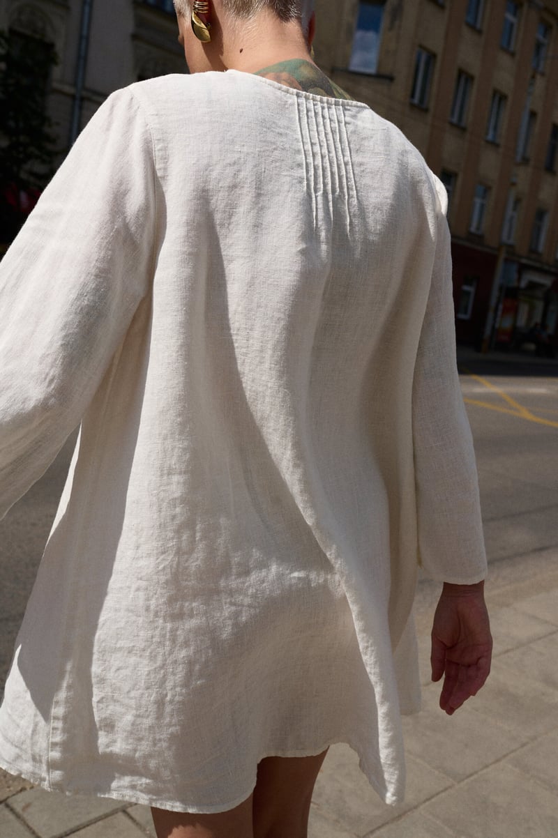 Mini Linen Dress Roni by LinenFox, 100% Linen