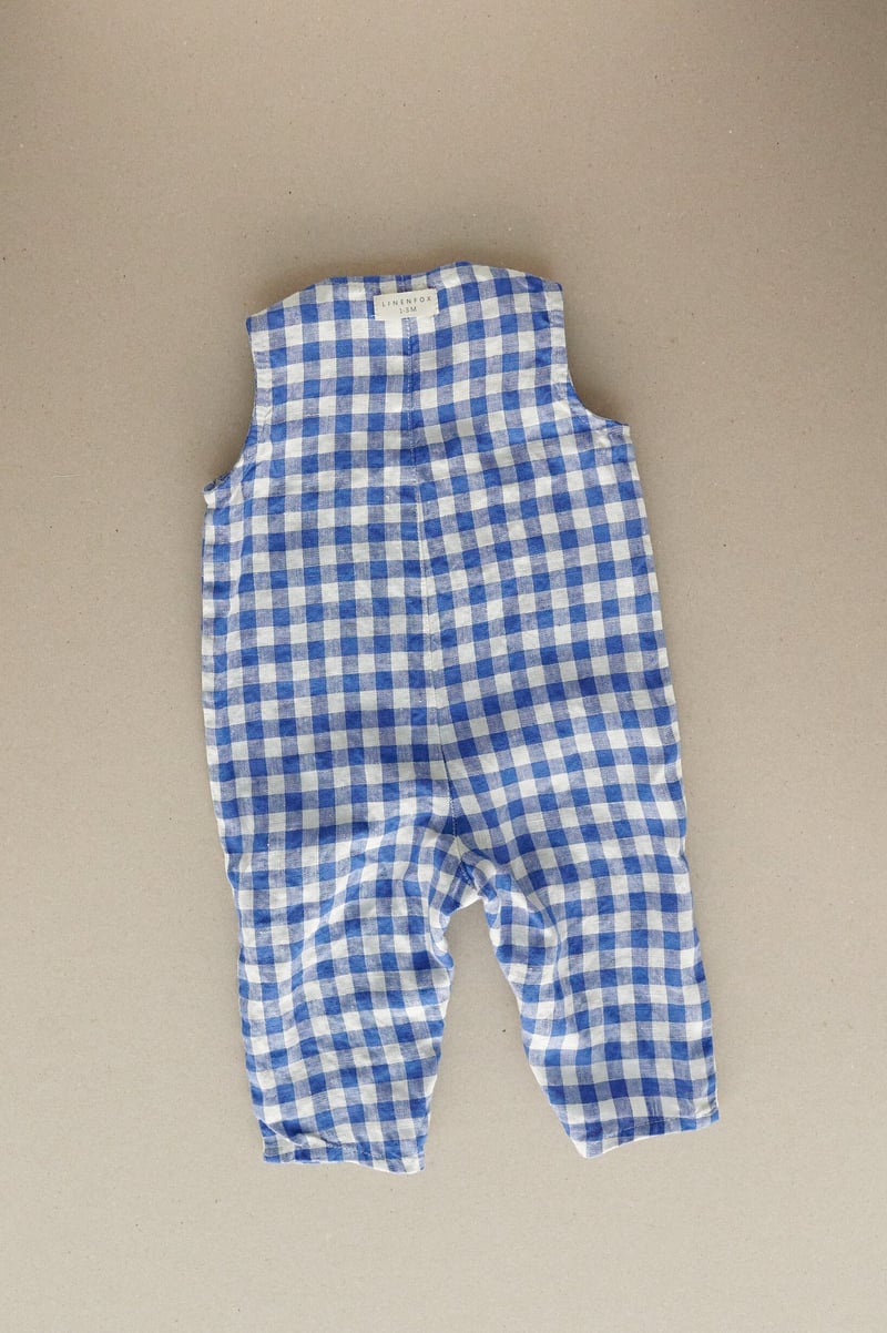 Rob Linen Baby Jumpsuit by LinenFox, 100% Linen