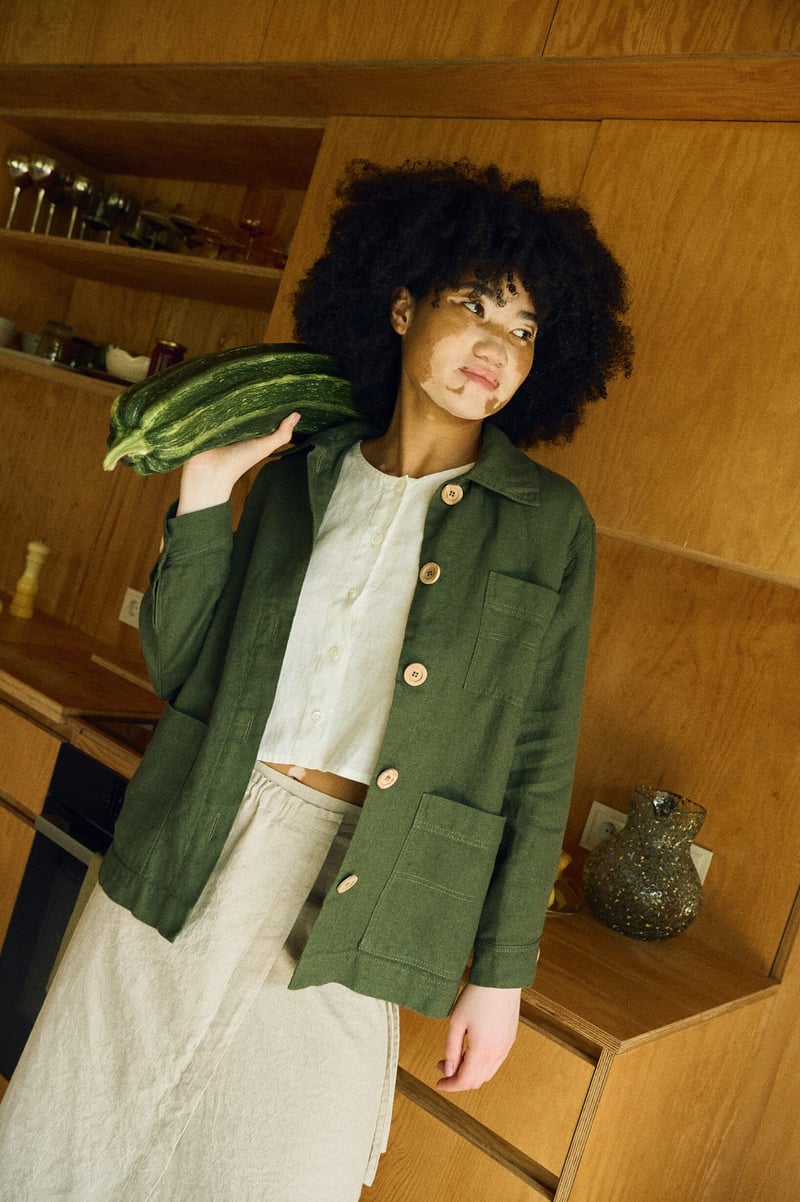 Bill Linen Wool Blend Jacket by LinenFox, 85% Linen, 15% Wool