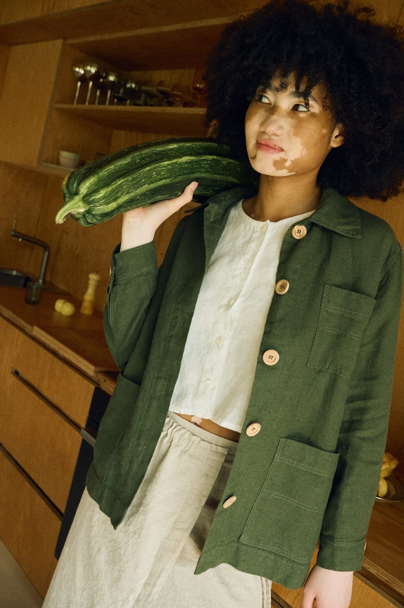 Bill Linen Wool Blend Jacket by LinenFox, 85% Linen, 15% Wool