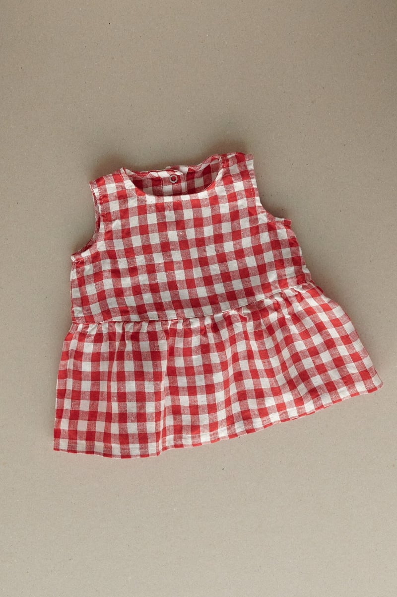Airi Linen Baby Dress by LinenFox, 100% Linen