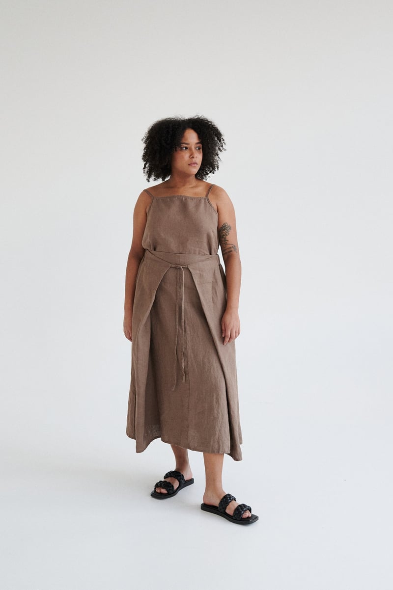 Fern Linen Skirt by LinenFox, 100% Linen