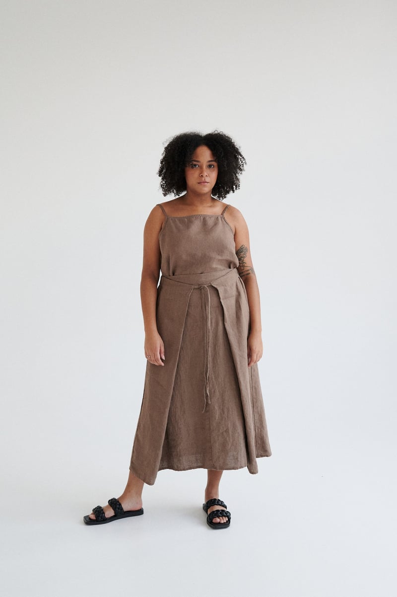 Fern Linen Skirt by LinenFox, 100% Linen