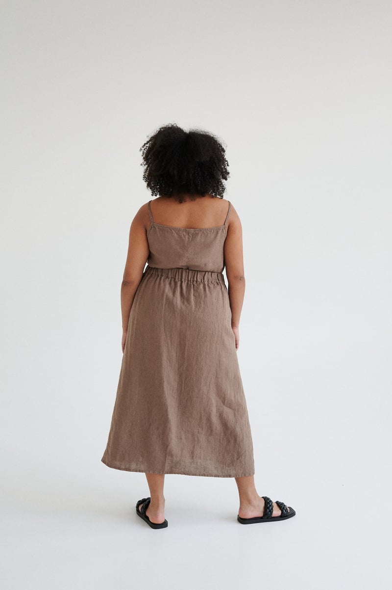 Fern Linen Skirt by LinenFox, 100% Linen