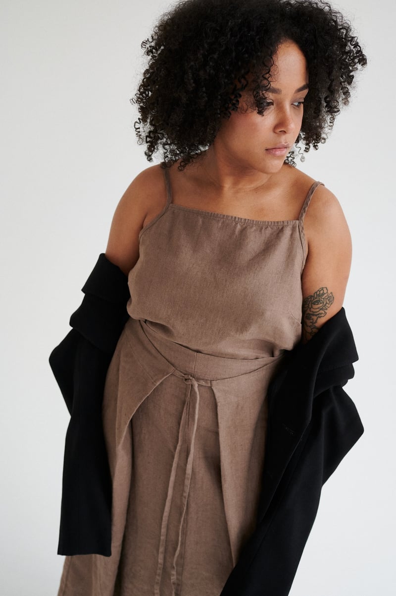 Fern Linen Skirt by LinenFox, 100% Linen