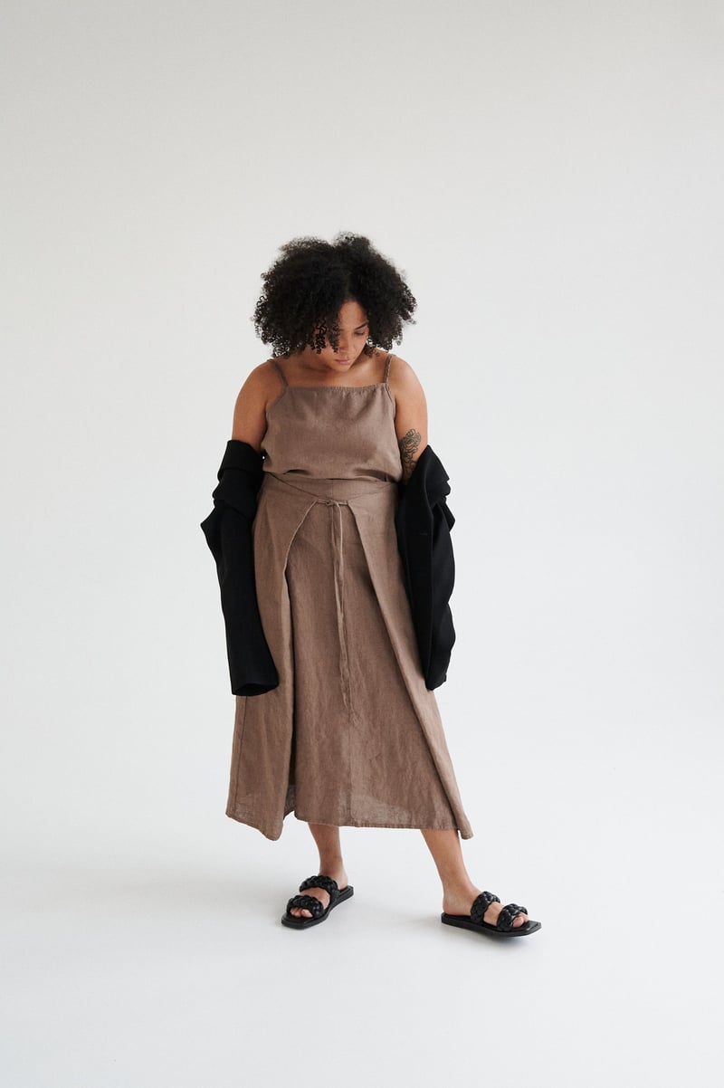 Fern Linen Skirt by LinenFox, 100% Linen