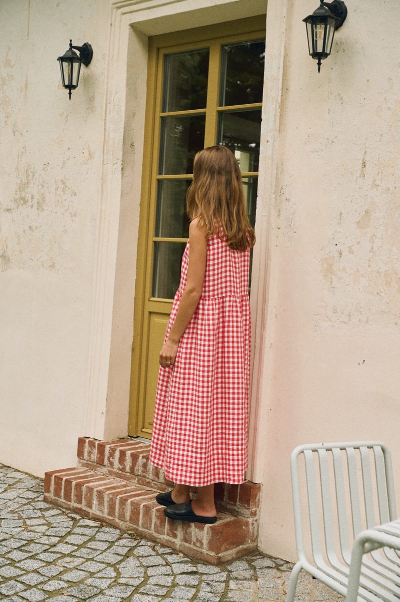 Gingham Smock Dress – Ieva by LinenFox, 100% Linen