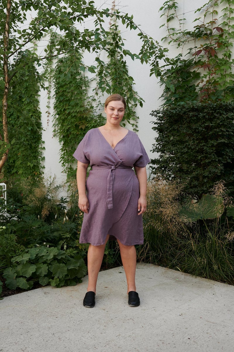 Mimosa Linen Dress by LinenFox, 100% Linen