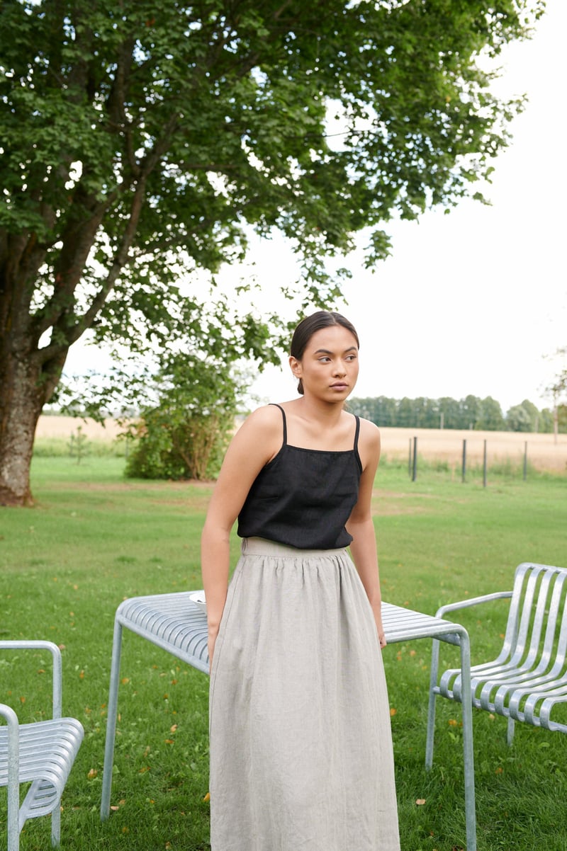 Lina Linen Skirt by LinenFox, 100% Linen