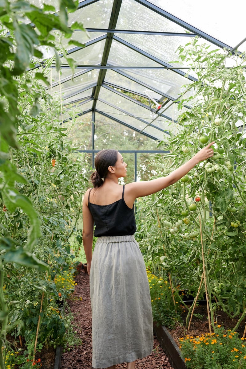 Lina Linen Skirt by LinenFox, 100% Linen