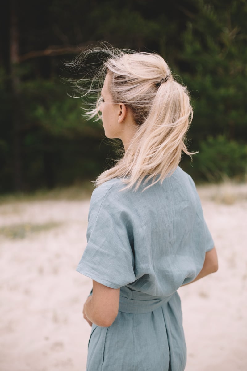 Mimosa Linen Dress by LinenFox, 100% Linen